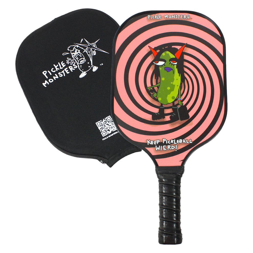 Pickle Monsters Carbon Fiber Pickleball Paddle - Cushioned Comfort Grip