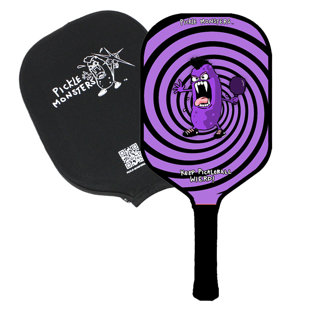 Pickle Monsters Carbon Fiber Pickleball Paddle - Cushioned Comfort Grip