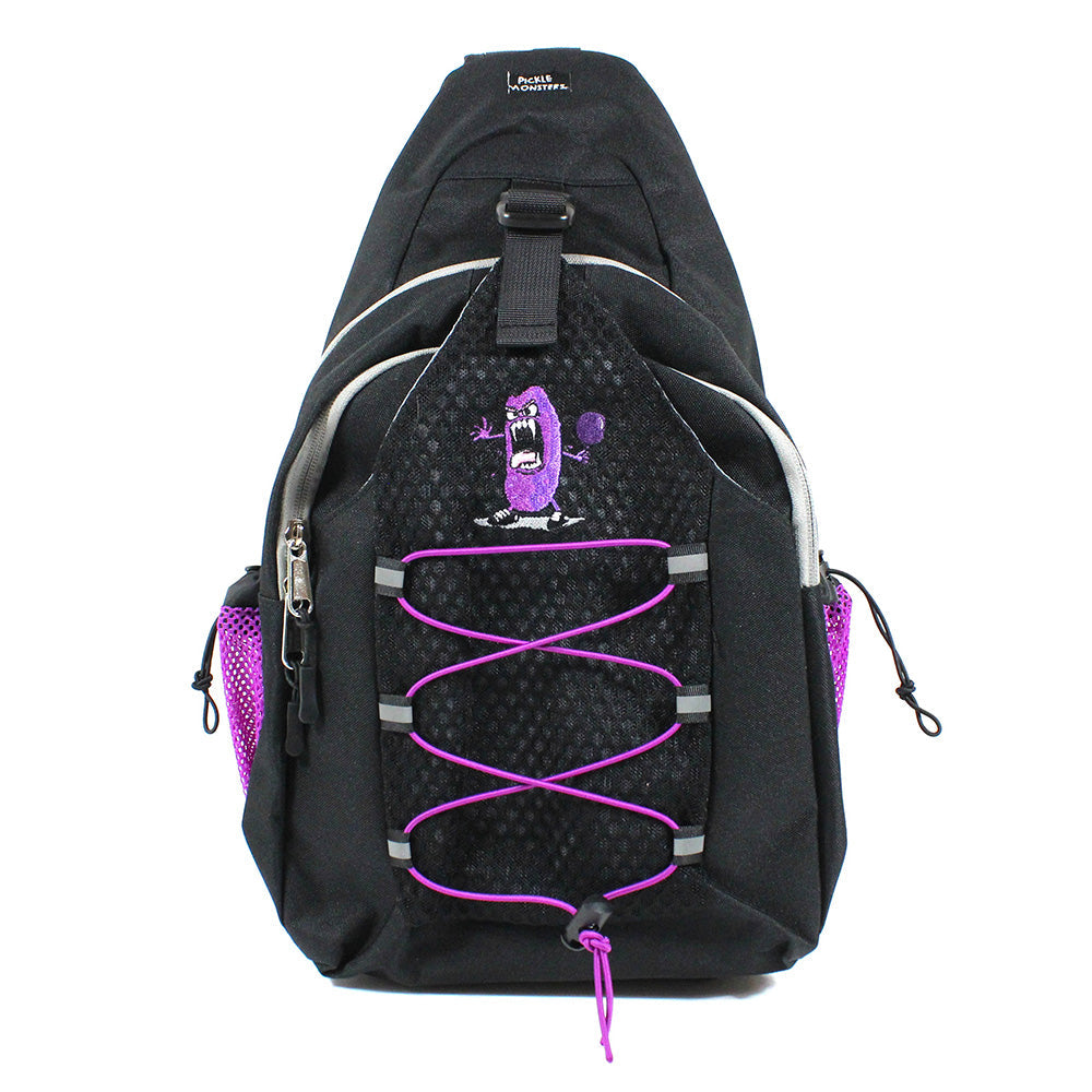 Pickle Monsters Pickleball Bag - Crossbody Sling Bag - Featuring Mr. Dill